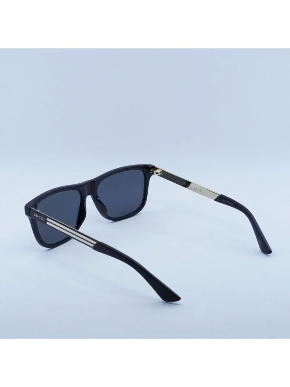 Gucci GG0687S 001 Sunglasses Black Square Frame, Grey Lenses